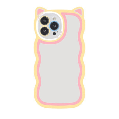 Nova-Drop Creative Wave Cat Ear Cartoon Phone Case