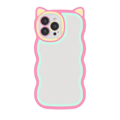 Nova-Drop Creative Wave Cat Ear Cartoon Phone Case