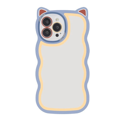 Nova-Drop Creative Wave Cat Ear Cartoon Phone Case