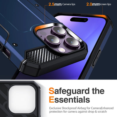 Nova-Drop Metal Bracket Military Drop-resistant Protective Cover for Iphone 11-14