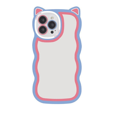 Nova-Drop Creative Wave Cat Ear Cartoon Phone Case