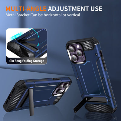 Nova-Drop Metal Bracket Military Drop-resistant Protective Cover for Iphone 11-14